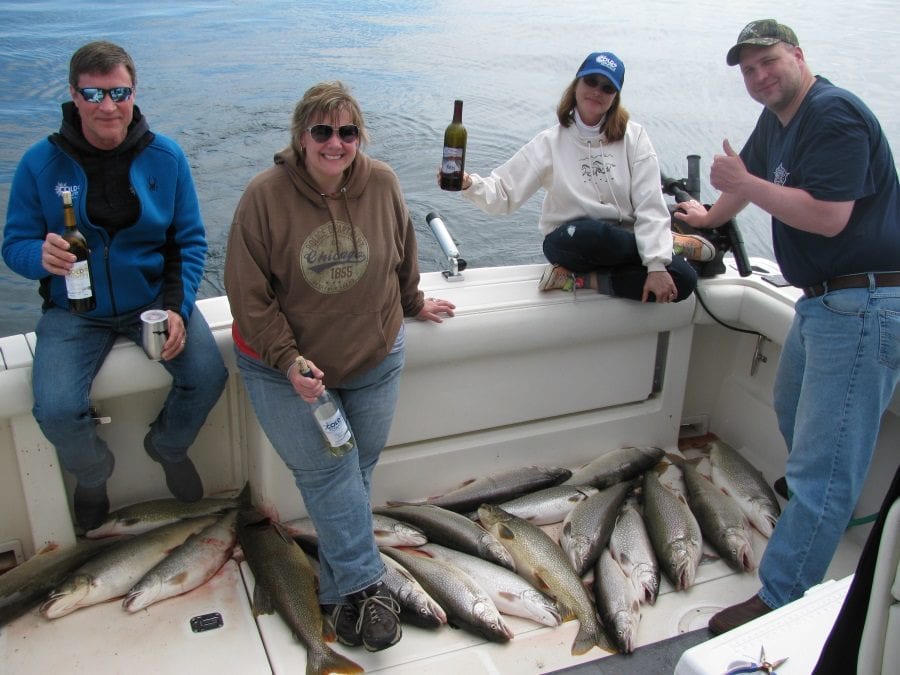 Cold Country Wine Catches Limits of Lake Trout