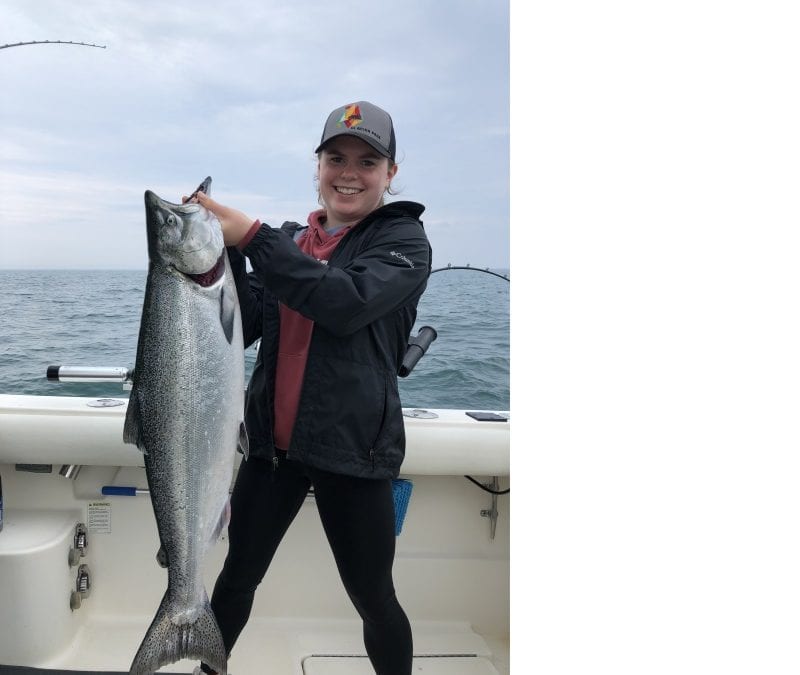 Emma reeled in a nice king