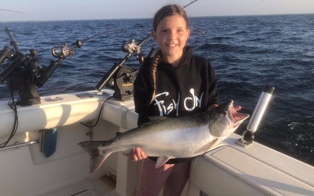 Taz hauls in some nice fish